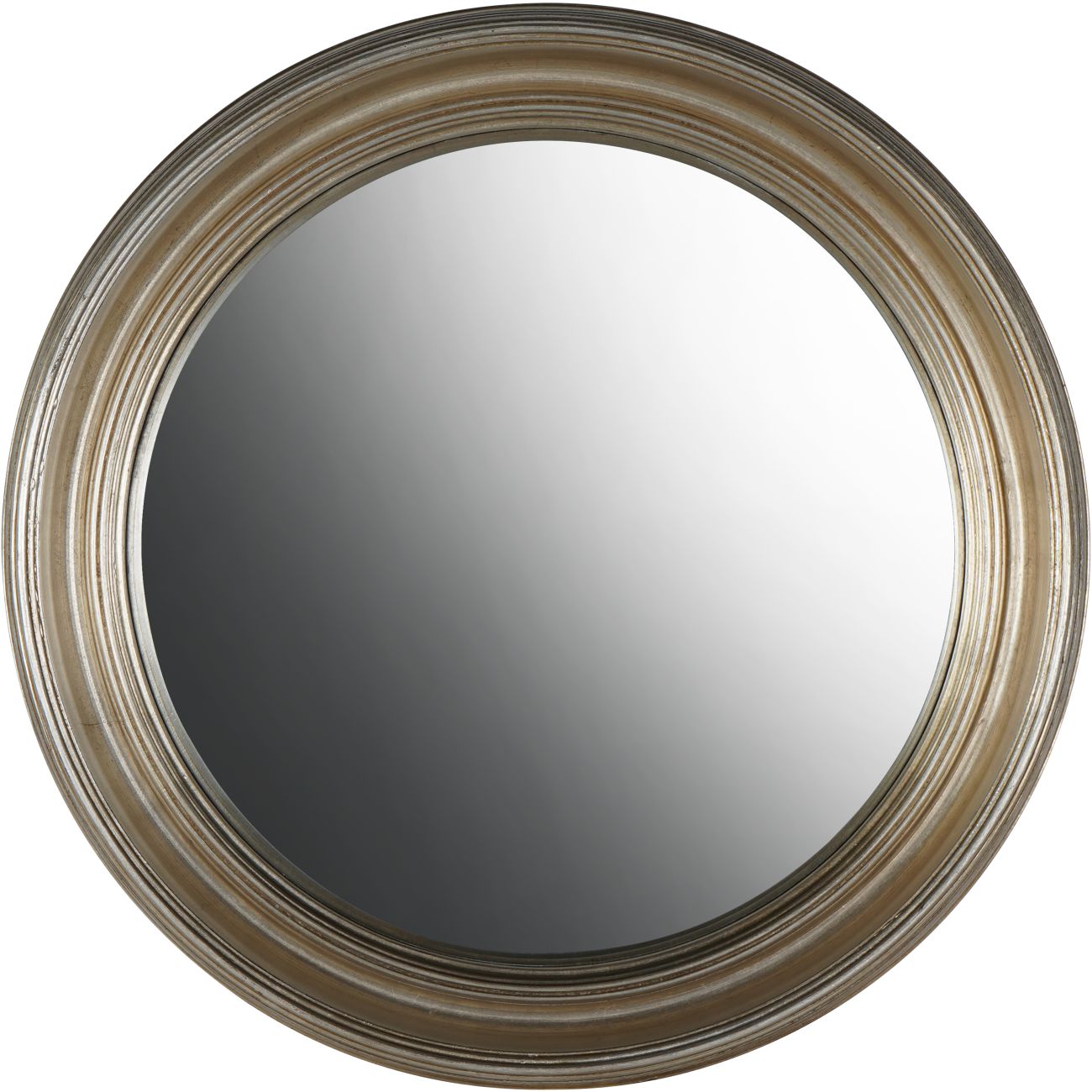 Fen Round Convex Silver Round Wall Mirror | Medium